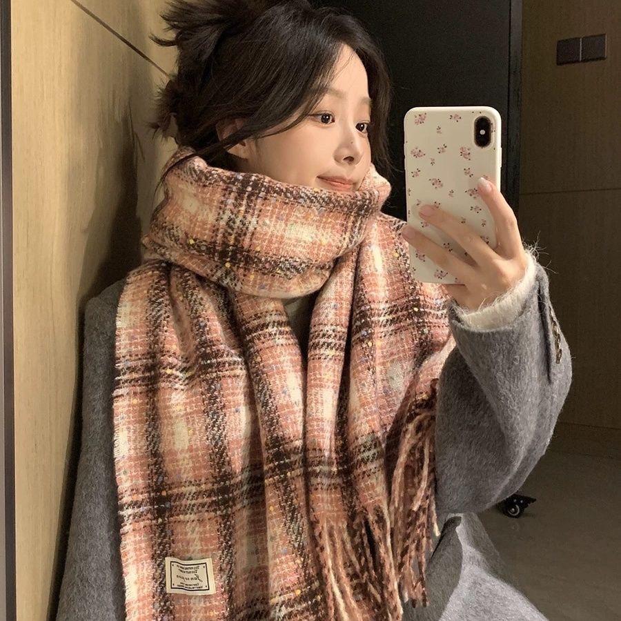 Autumn and Winter Korean Scarf Women's New Fashion Versatile Warm Scarf Holiday Gift for Students and Couples