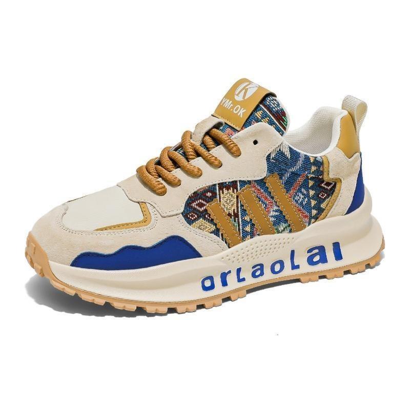 Men's shoes European station 2025 new spring versatile platform casual shoes youth Forrest Gump sports dad shoes