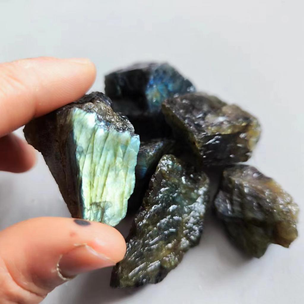 Natural Colorful Beautiful Moonstone Crystal Stone Labradorite Stone Specimen Ornamental Healing Home Decoration Teaching Ore