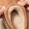 Fashion Feslishoet Winter Woman Slippers Plush Interior Anti Slip Sole Thick Bottom Embroider Fashion  Warm Slippers Use Indoor Outdoor