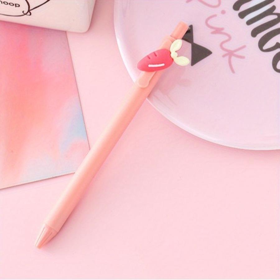 40Pcs 0.5mm Cartoon Animals and Carrot Shape Neutral Pen, Cute Style School Learn Stationery for Student Reward, Smooth Writing Office Supplies.Holida