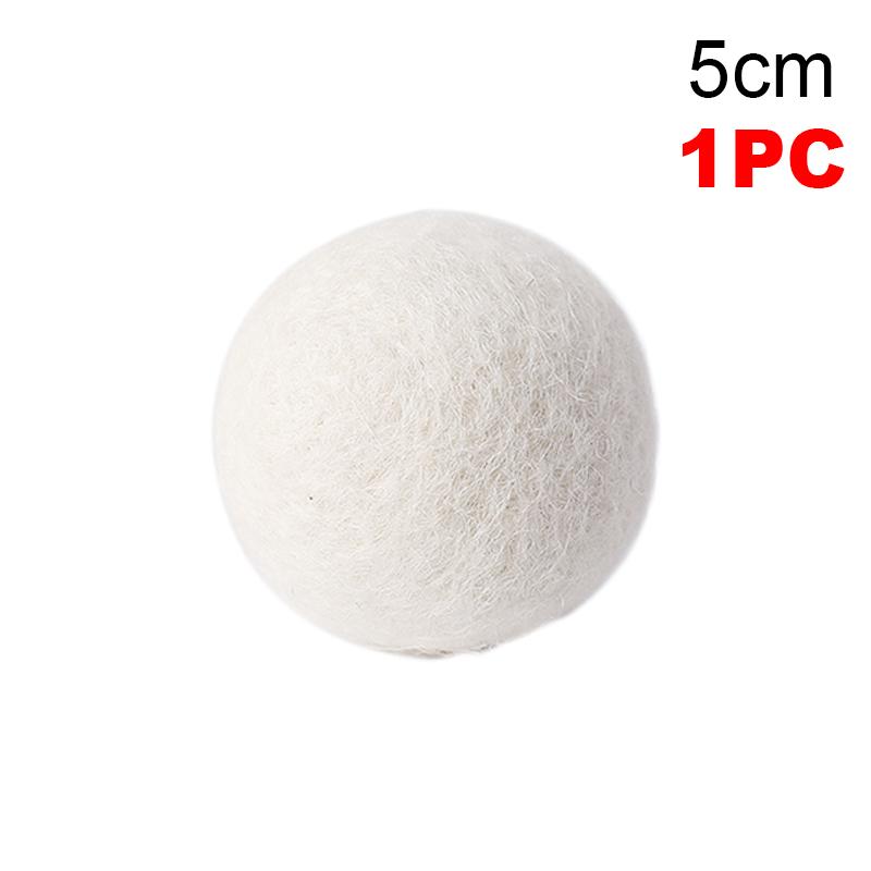 6pcs Reusable Wool Dryer Balls Home Washing Fleece Drying Laundry Ball Clothes Softener Washing Machine Accessories 3/4/5/6/7cm