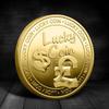 Lucky Commemorative Silver-Plated And Gold-Plated Commemorative Coin, Four Leaf Clover Embossed Mother'S Day Coin Collect