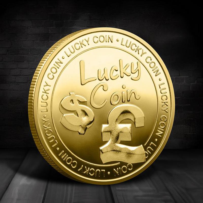 Lucky Commemorative Silver-Plated And Gold-Plated Commemorative Coin, Four Leaf Clover Embossed Mother'S Day Coin Collect