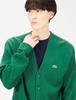 Garter Stitch Cardigan [Lacoste] [Official] V-Neck