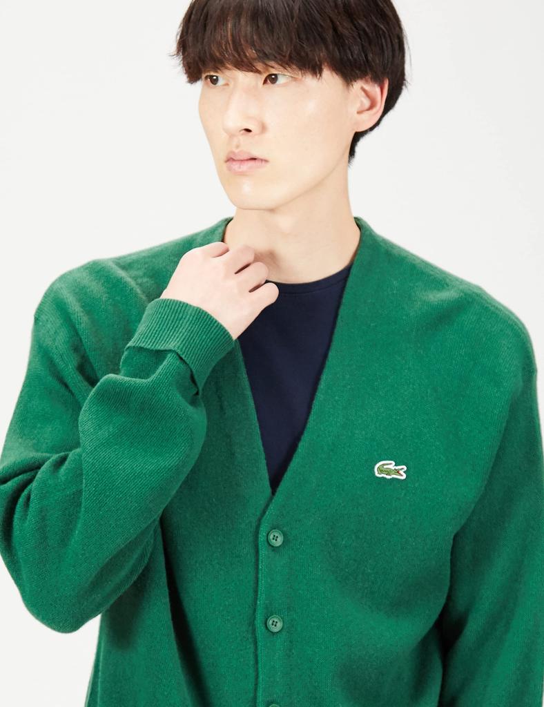 Garter Stitch Cardigan [Lacoste] [Official] V-Neck