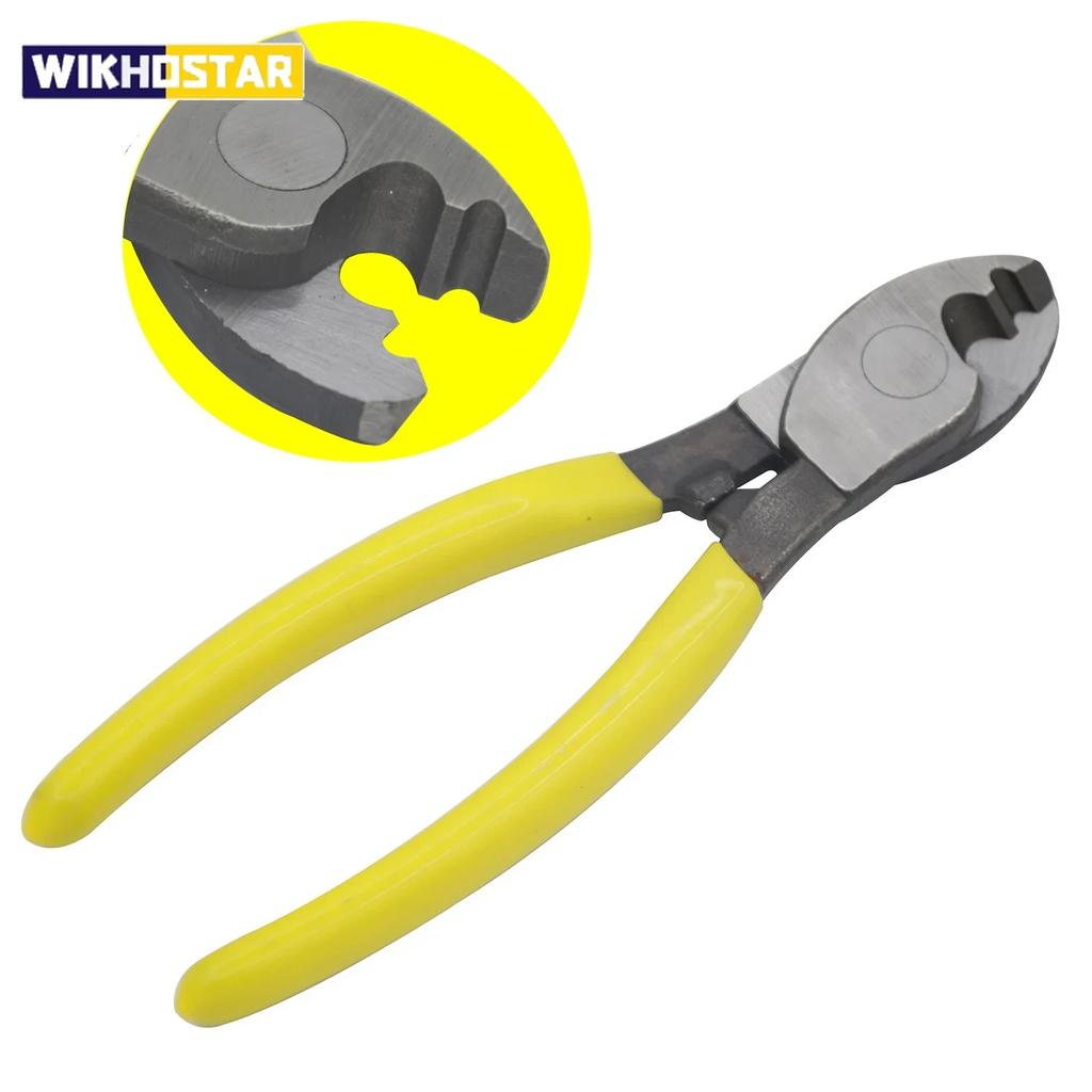 6 Inch Manual Electrician Cable Cutter Tool, Multifunctional Anti Slip Electrician Pliers, Labor-saving Wire Stripping Pliers