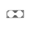 Carbon Fiber Car Front Water Cup Holder Panel Cover Trim For Ford F150 2017-2019