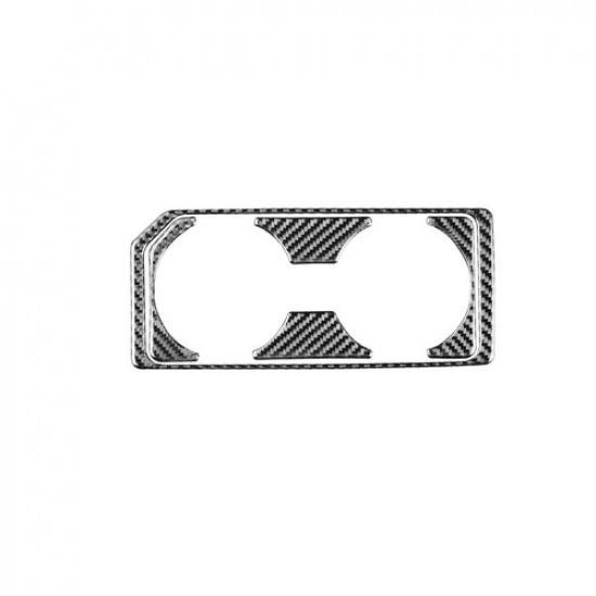 Carbon Fiber Car Front Water Cup Holder Panel Cover Trim For Ford F150 2017-2019