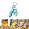 Adorable Rabbit Flower Night Light Keychain Cute Cartoon Bag Charm Couple Gift