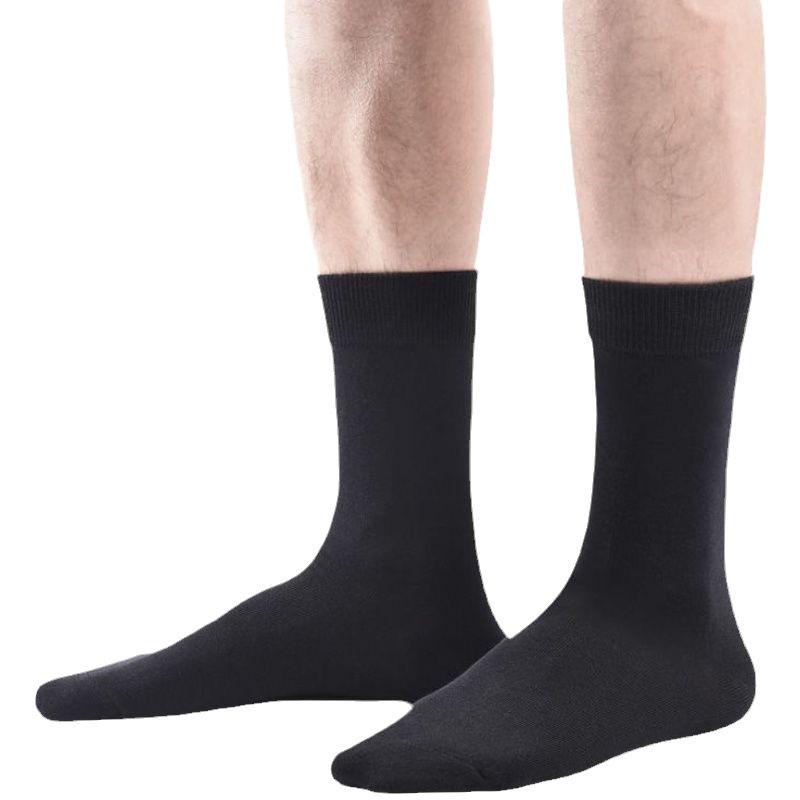 6 Pairs Men's Large Seamless Sweat-Absorbing Odor-Resistant Mid-Calf Socks for Autumn/Winter