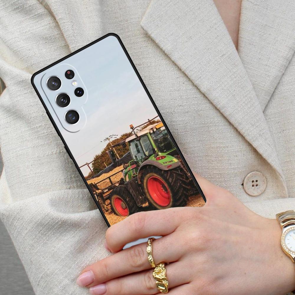 Red Tractors Car Cell Phone Case for Samsung Galaxy S26 Ultra S25 S24 S23 S22 S21 S20 Note10 Cover
