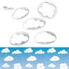 Puntos DIY 5 Stücke Wolke Kuchen Cookie Keks Cutter Fondant Form Dekorieren Backwerkzeug