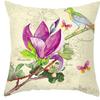 45x45cm Hot Selling Flower Ink Painting Polyester Pillowcase Cushion Cover Sofa Cushion Cover Home Pillowcase Decoration