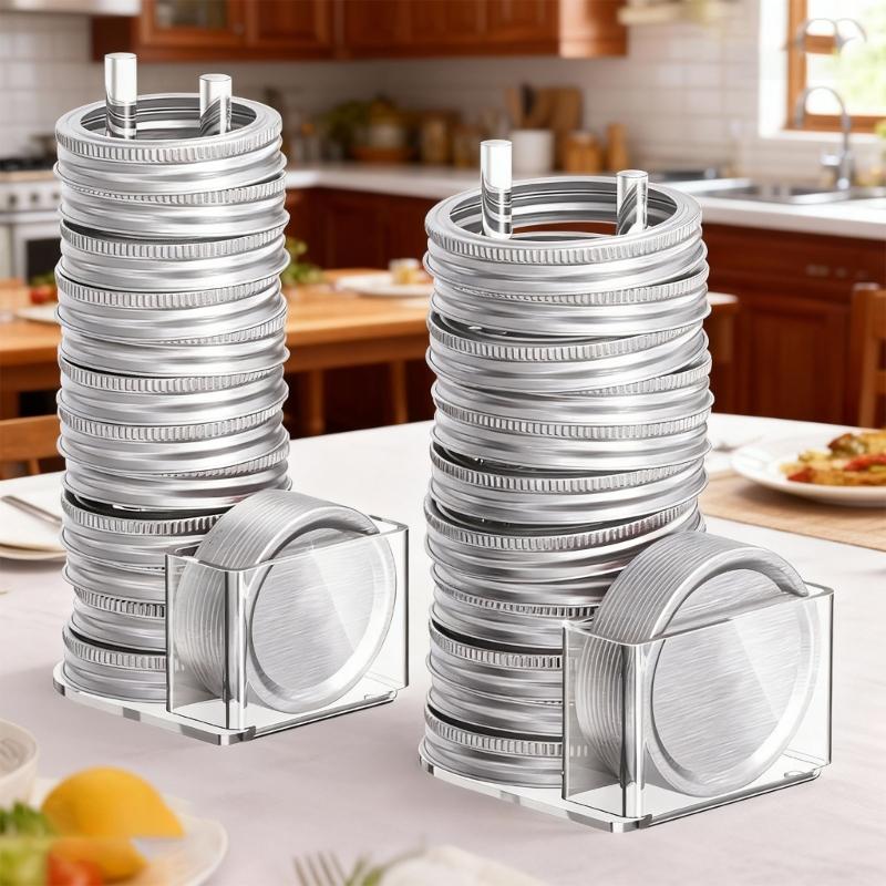 Acryl-Einmachglasdeckel-Organizer für effiziente Lagerung und Organisation Platzsparender Lagerregal für Einmachdeckel