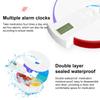 Cutie electronică pentru pastile cu memento inteligent, portabilă, 7 compartimente, organizator săptămânal pentru pastile cu temporizator 1224