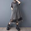 Short Sleeve Plus Size Vintage New In Dresses for Women Casual Loose Long Summer Dress