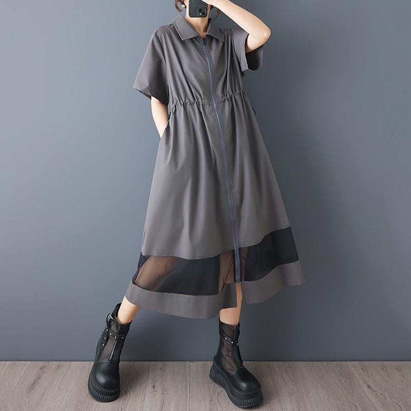 Short Sleeve Plus Size Vintage New In Dresses for Women Casual Loose Long Summer Dress