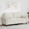 Vidaxl Sofa 2-Osobowa, Kremowy, 140 Cm, Tapicerowana Aksamitem