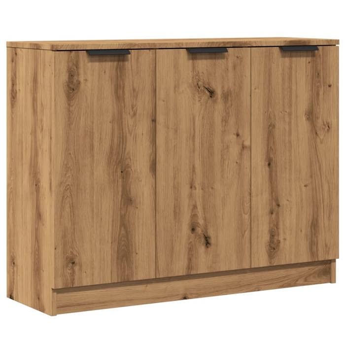 VidaXL Buffet chêne artisanal 90,5x30x70 cm bois d'ingénierie, armoire, armoire latérale, armoire de rangement, armoire, 856843