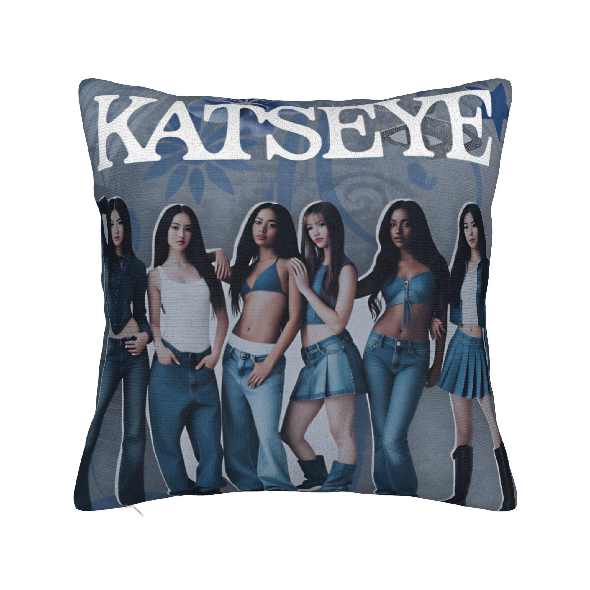 

Katseye Kpop Музична Наволочка Наволочка На Замовлення Модна Наволочка Для Дивана Спальні Домашній Декор 50*50cm