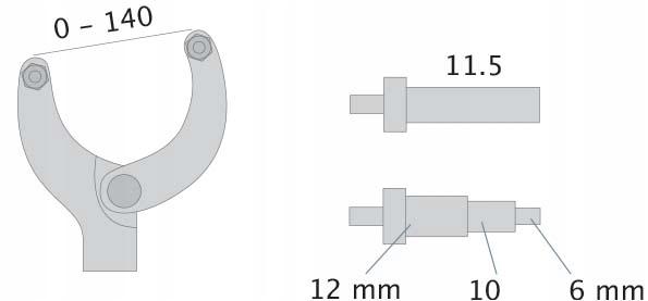 ZAHNRIEMENSCHEIBEN-SCHLÜSSEL MIT EINSTELLUNG 0-140mm