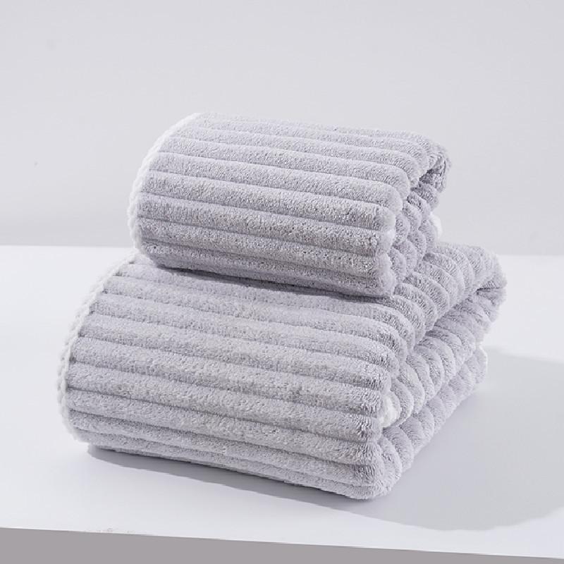 Coral Fleece Bath Towel With Absorbent Softness For Adults And Beach Use