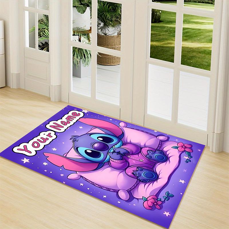 Custom Name Cosmic Angel Stitch Carpet Rug Customizable Soft Washable Anti-Slip Home Living Room Sofa Mats Personalized Rug. 0909367