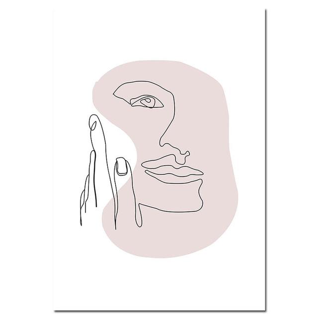 

Плакат для рисования линий в скандинавском стиле, холст, картина, абстрактная форма, настенное искусство, декоративная картина для современного дома, декор для гостиной 21*30cm