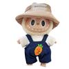 For Labubu 17cm Dolls Clothes Plush Cartoon Set No Doll Doll Outfit Kawaii Dolls Dress Up Skirt Suit DIY Gift for Girls Kids