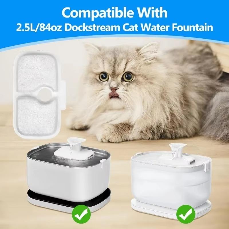 Cat Water Fountain Filter Replacement Filters for Pet Dispenser Quadruple Filtration System Filters for Pet Water Fountain