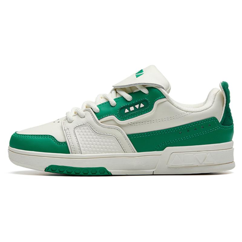 

Anta Anti-Slip Wear-Resistant Low-Top Skateboard Shoes Women s White Green Sneakers 122238073-6 35.5