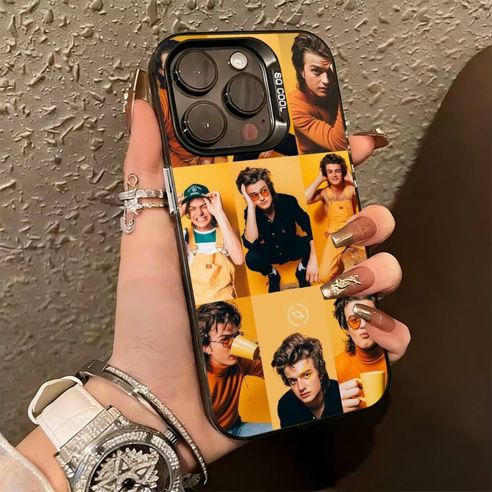 S-steve H-harrington Phone Case For iPhone 17,16,15,14,13,12,11 Plus,Pro Max,XS,Colorful Silver Phone case Funda Cover