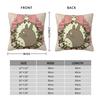 Personalized Cute Cartoon Anime Throw Pillow Case Cushion Cover Square Cotton Pillowcase for Home Bed Sofa Car Office 18x18 Inch
