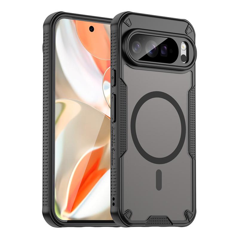 For Google Pixel 10 Pro XL 10 Pro Case Magnetic Semi-translucent Matte PC+ Soft TPU Edge Camera Lens Protection Cover