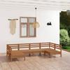 VidaXL Solid Pine Wood Garden Lounge Set 6 Pcs Patio Furniture Outdoor Furniture Garden Furniture Terrace Furniture 3083397