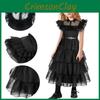 Wednesday Addams Kids Dress Polyester Costume Perfect For Parties And Holidays