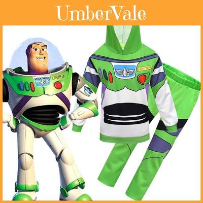 Adorável Cosplay Toy Story 4 Buzz Lightyear Conjunto 2 Peças Moletom Calça Fantasia de Halloween