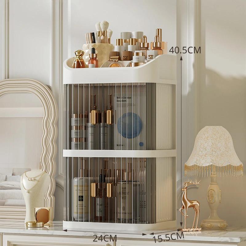 Makeup Storage Box Dust-proof Cosmetic Organizer Large Capacity Jewelry Nail Polish Cosmetic Container Makeup Organizer Box