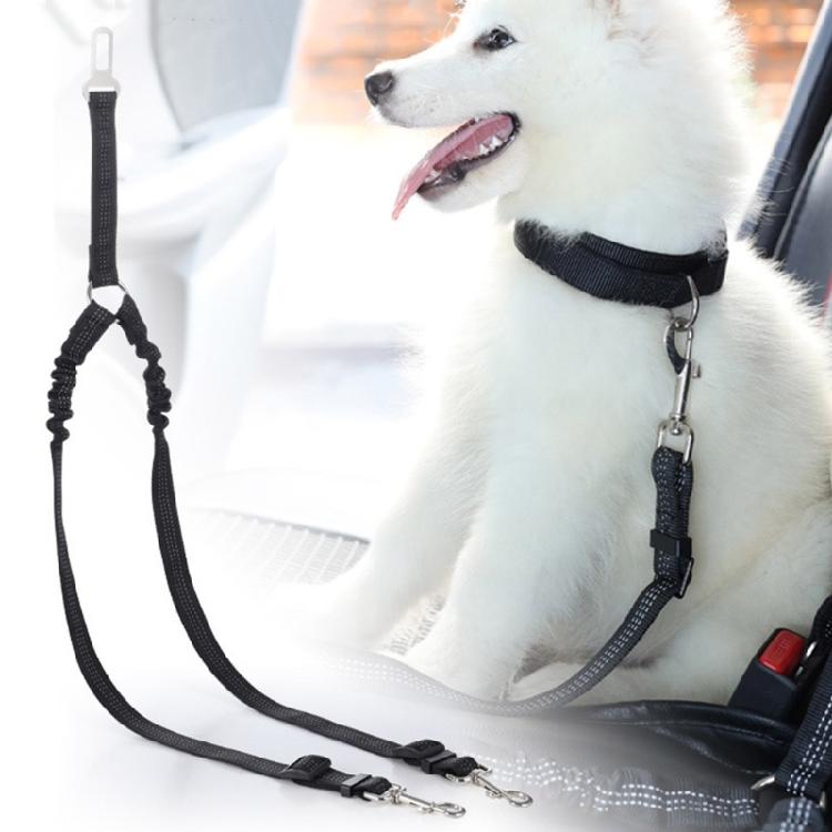 Pet Dog Car Seat Belt Clip Bungee Lead Vehicle Travel Safety Harness Adjustable