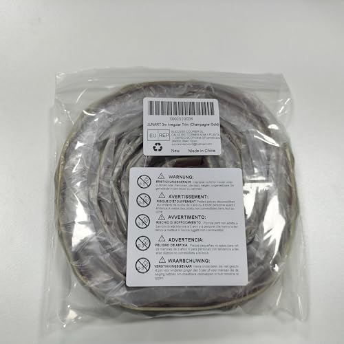 JUNART PVC Molding Trim, 300cm x 2cm, 3D Wallpaper Border, Ceiling Coving, Flexible Ceiling Molding Trim for Mirror Edges, TV Backdrops, Baseboards, C