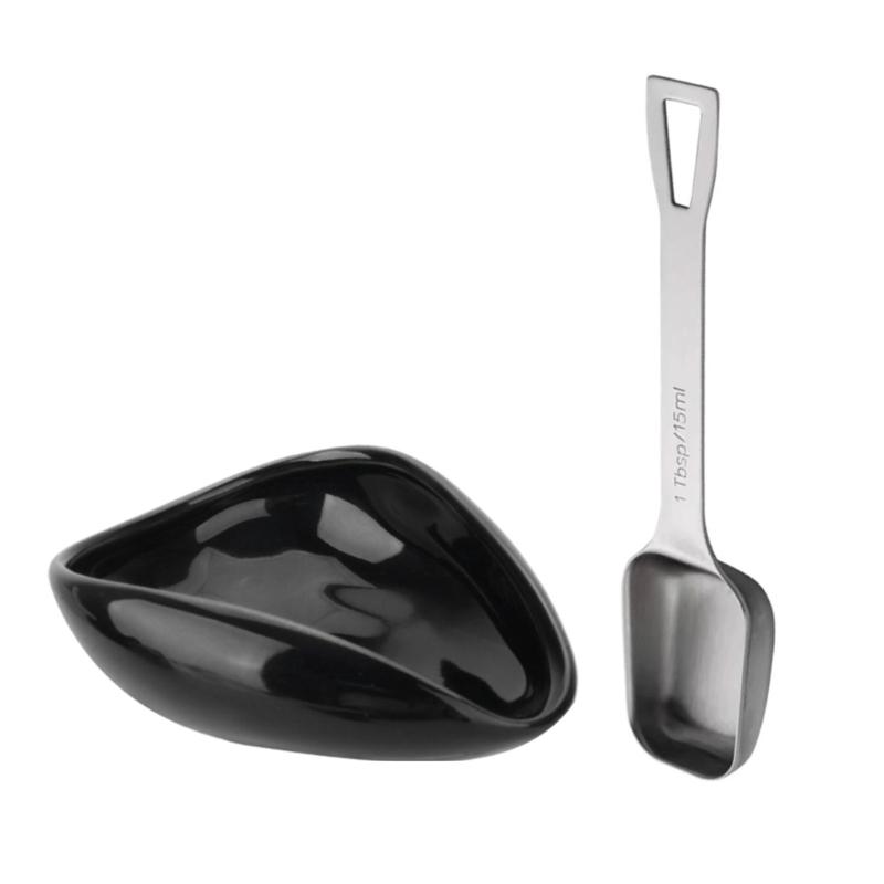 Coffee Bean Scale Dish Coffee Dosing Tray Kitchen Accessory Coffee Weighing Tool Measuring Spoon for Coffee Enthusiasts 1