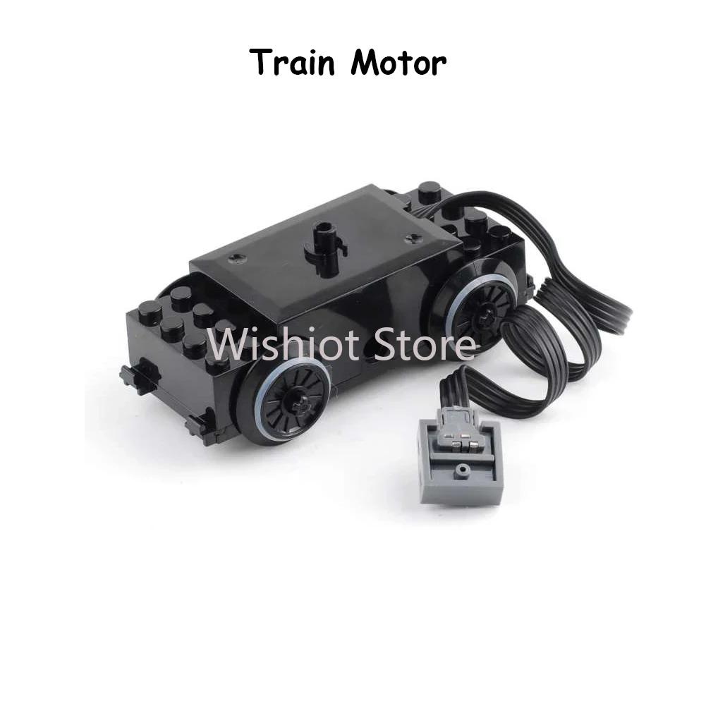 Technical Parts Train Motor 88002 MOC Pack Power Functions Battery Box Tracks Top Base Plate for Legoeds EV3 91994 74784 2871
