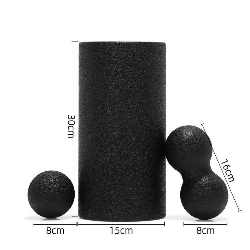 EPP Yoga Foam Roller Set with Peanut & Fascia Massage Balls for Muscle Relaxation