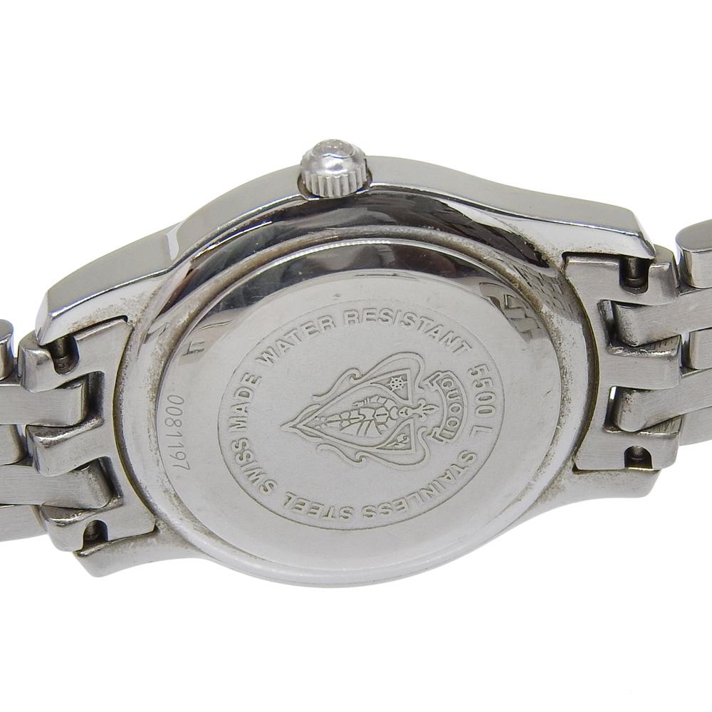 GUCCI Watches 5500L blackDial Stainless Steel Quartz Analog display Women Used