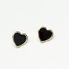 Big Peach Red Heart Stud Earrings for Women Korean Simple Fashion Enamel Cute Geometry Zircon Accessories Gift