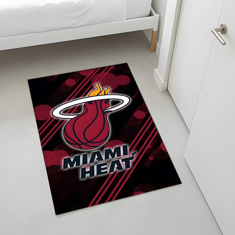 Miami Heat (5) Rug Suitable For Living Rooms Bedrooms Computer Rooms Dining Areas And Placement Under Tables And Chairs Also An Ideal Choice For Offic