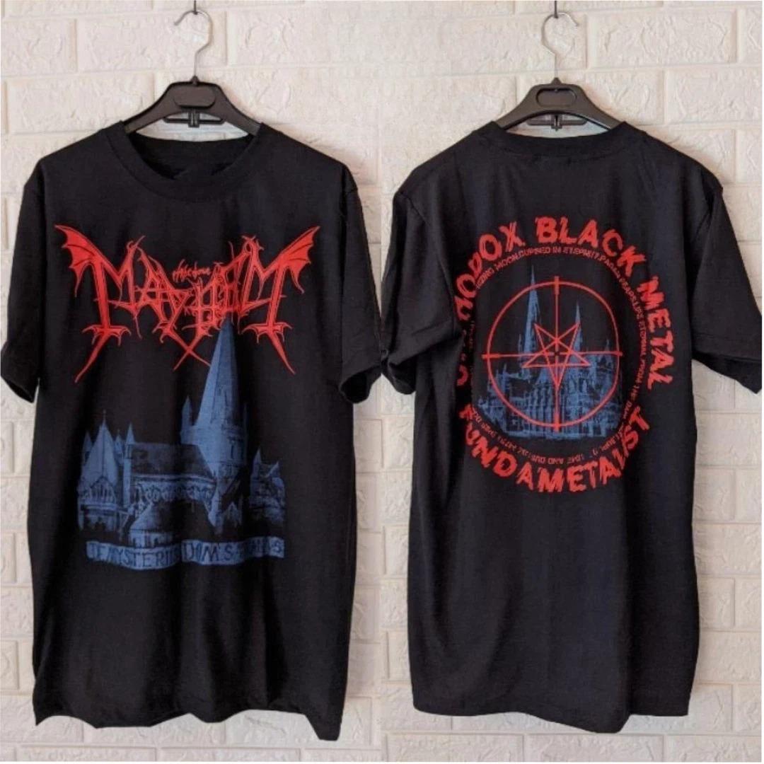 

New VTG Mayhem Band Tour Concert Heavy Cotton S-4XL Black T Shirt High-end Luxury Is for Both Men and Women Top Y2k 3XL