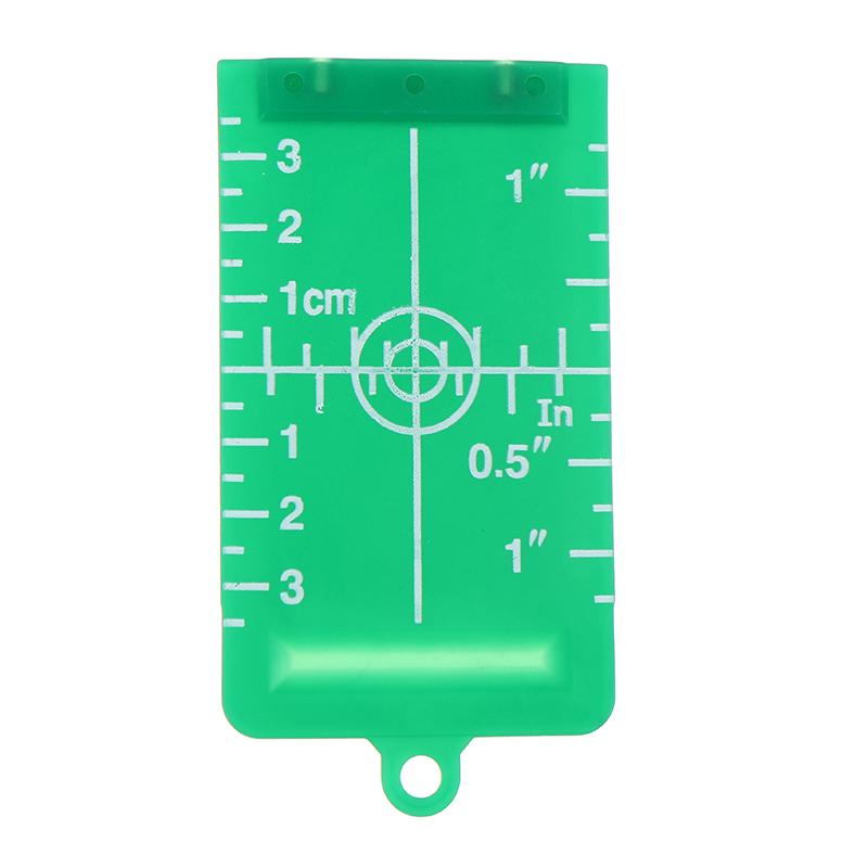 Vertical/Horizontal Laser Level Target Card Red/Green Line Beam Distance Plate Magnetic Inch/Cm Leveling Board Tool Accessories