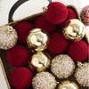 Shatterproof Christmas Hanging Balls Wine Red Xmas Tree Pendants  Hotel Mall